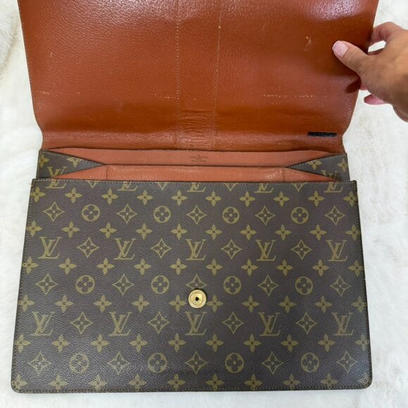 Louis Vuitton Rare Vintage Monogram Lena Portfolio Clutch - Picture 3 of 8